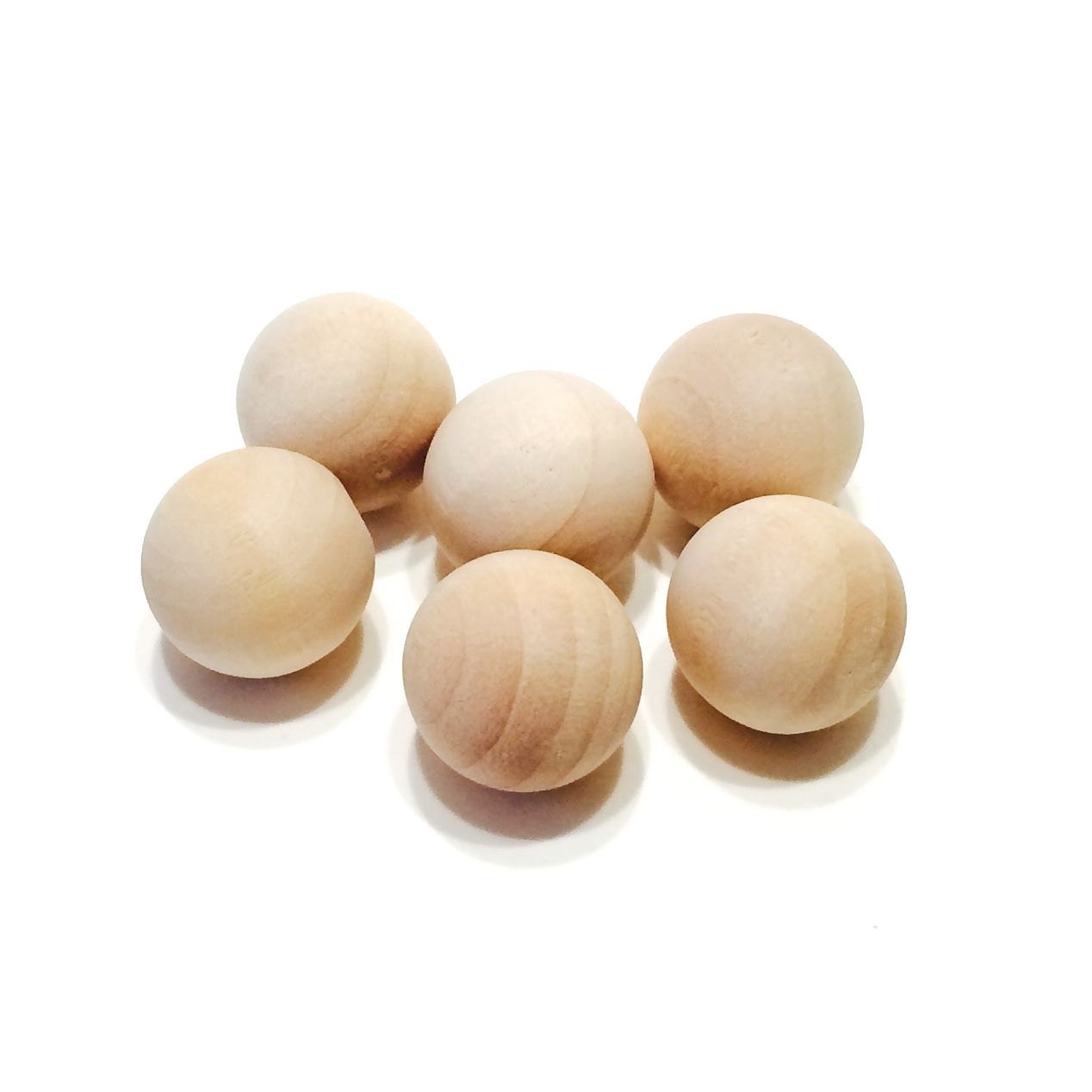 25 Round Wooden Balls 5/8 Wood Balls