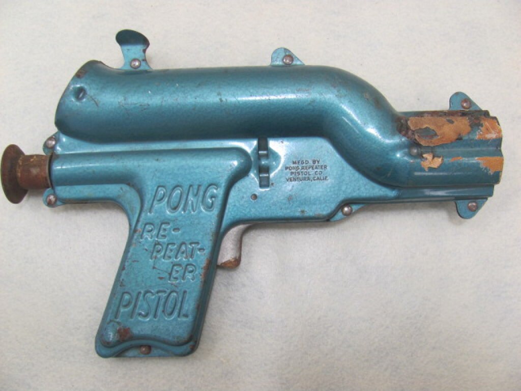 RARE Vintage 1950s Metal Toy PONG RePeater by MayberryAntiques