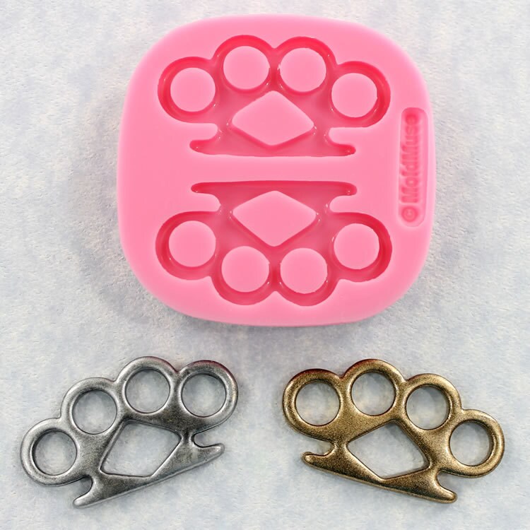 Brass Knuckles Silicone Mold Mould Resin Polymer Clay Jewelry