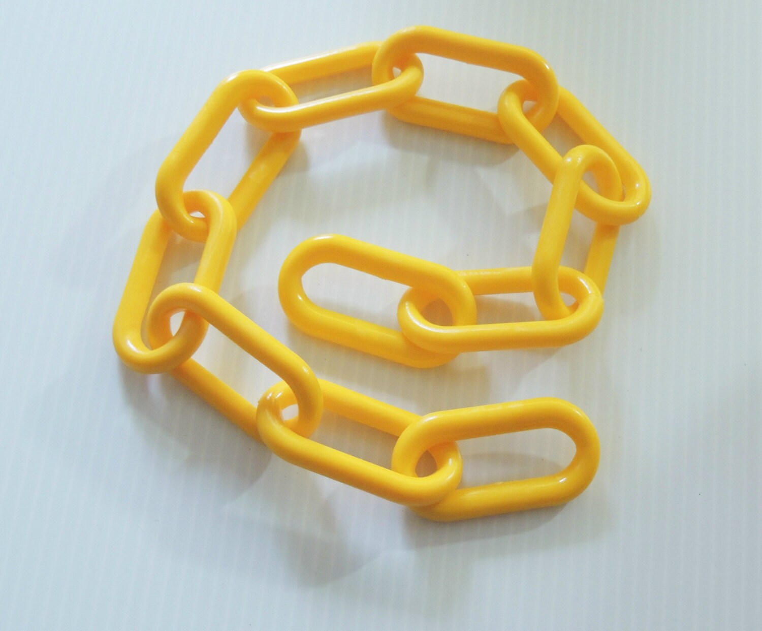 2' YELLOW Plastic Chain 3 bird toy parts for