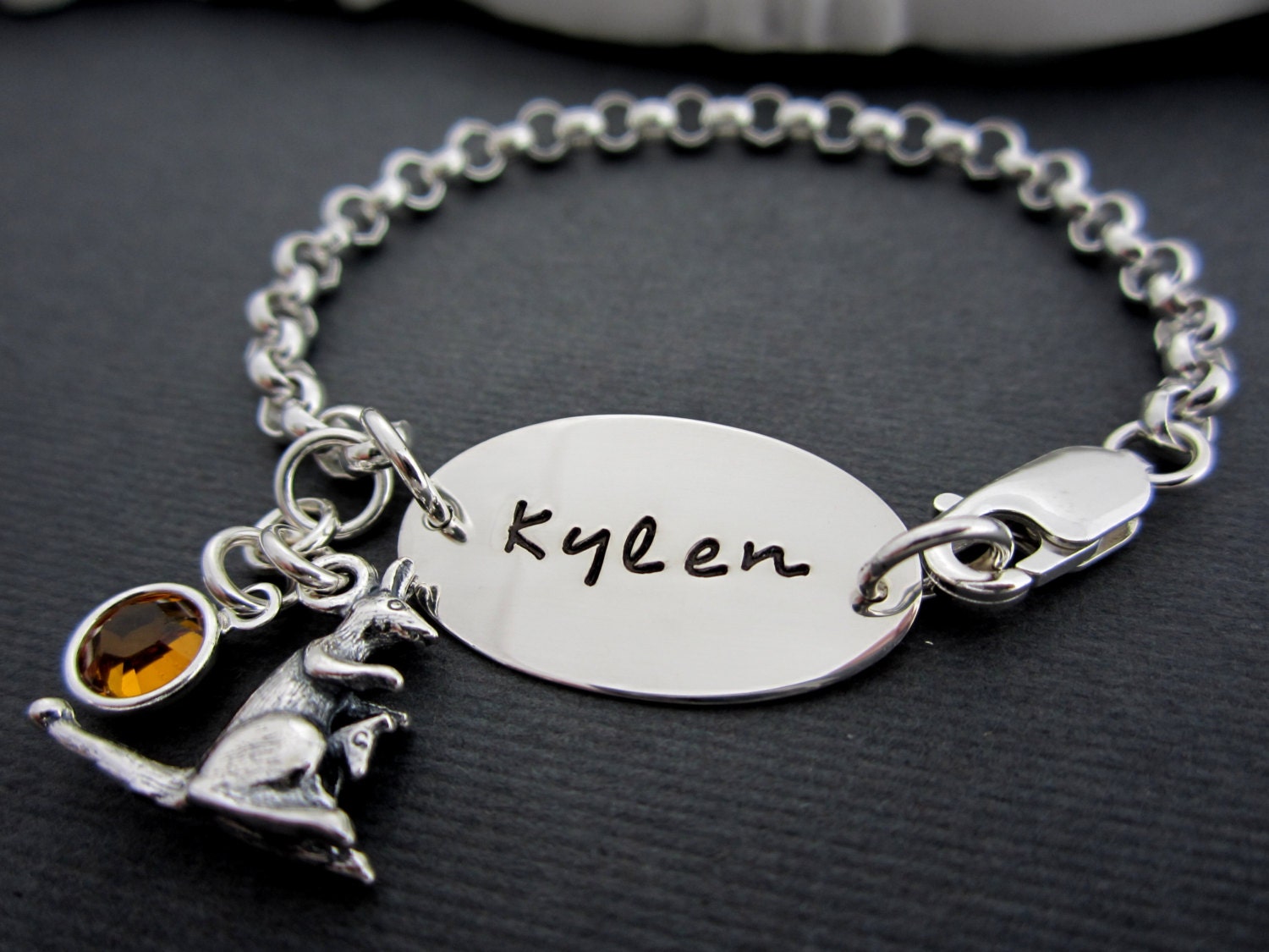 Mother and Daughter Personalized Bracelet Gift by ShinyMetals