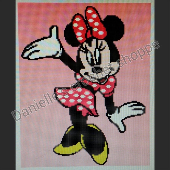 Minnie Mouse Free Crochet Blanket Pattern Joy Studio ...