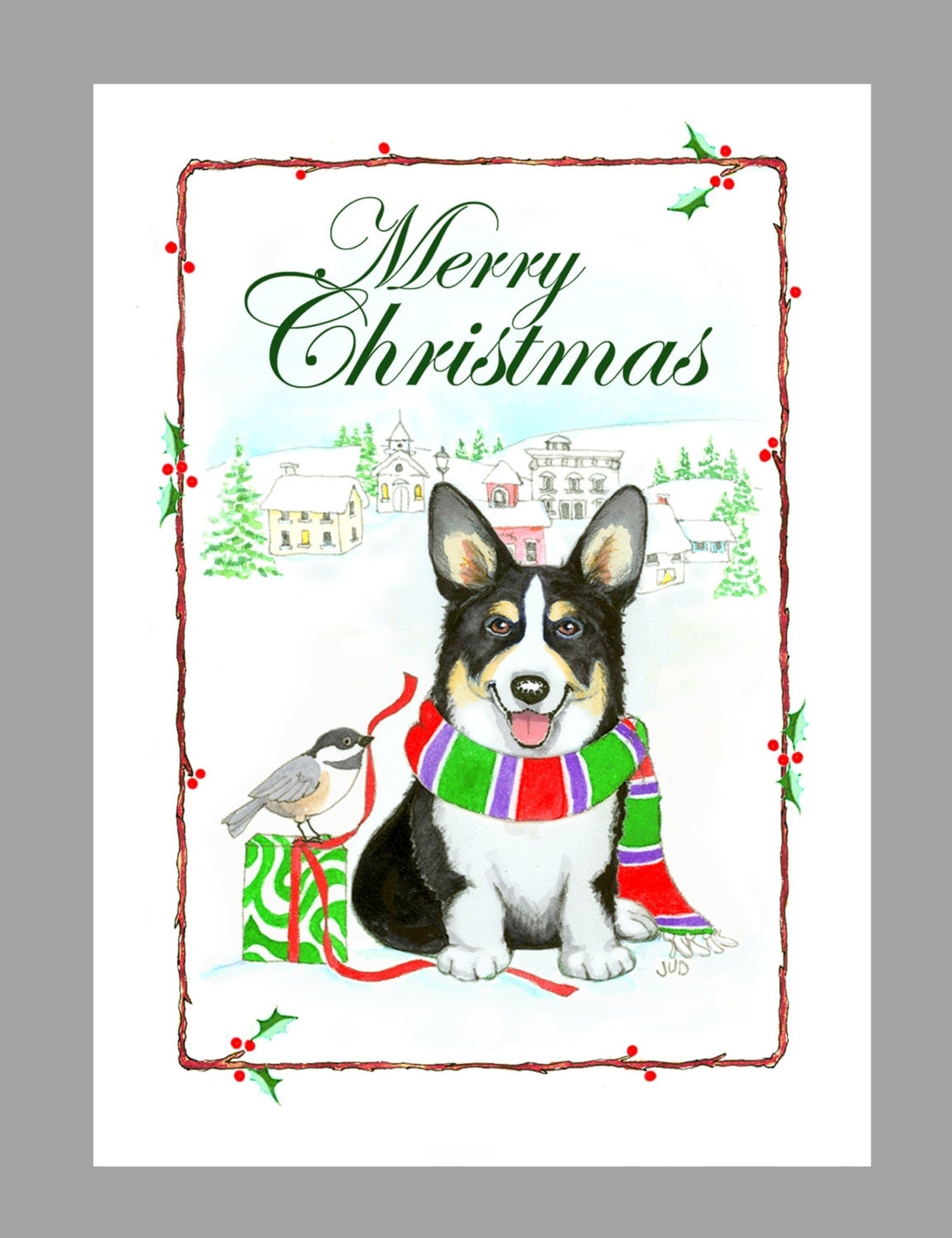 Corgi Christmas Cards 