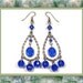 Sapphire Blue Chandelier Earrings (Clip-On by Request)