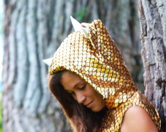 Womens Dinosaur Costume: The Triceratops- halloween costume, womens halloween costume, dinosaur costume, dress up, adult , gold dino