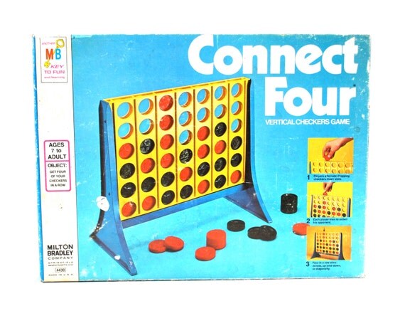 Vintage Connect Four Game by Milton Bradley