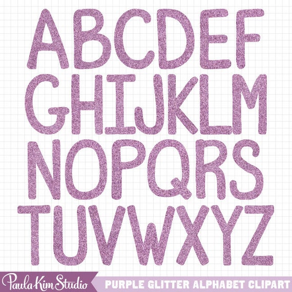 free glitter alphabet clipart - photo #12