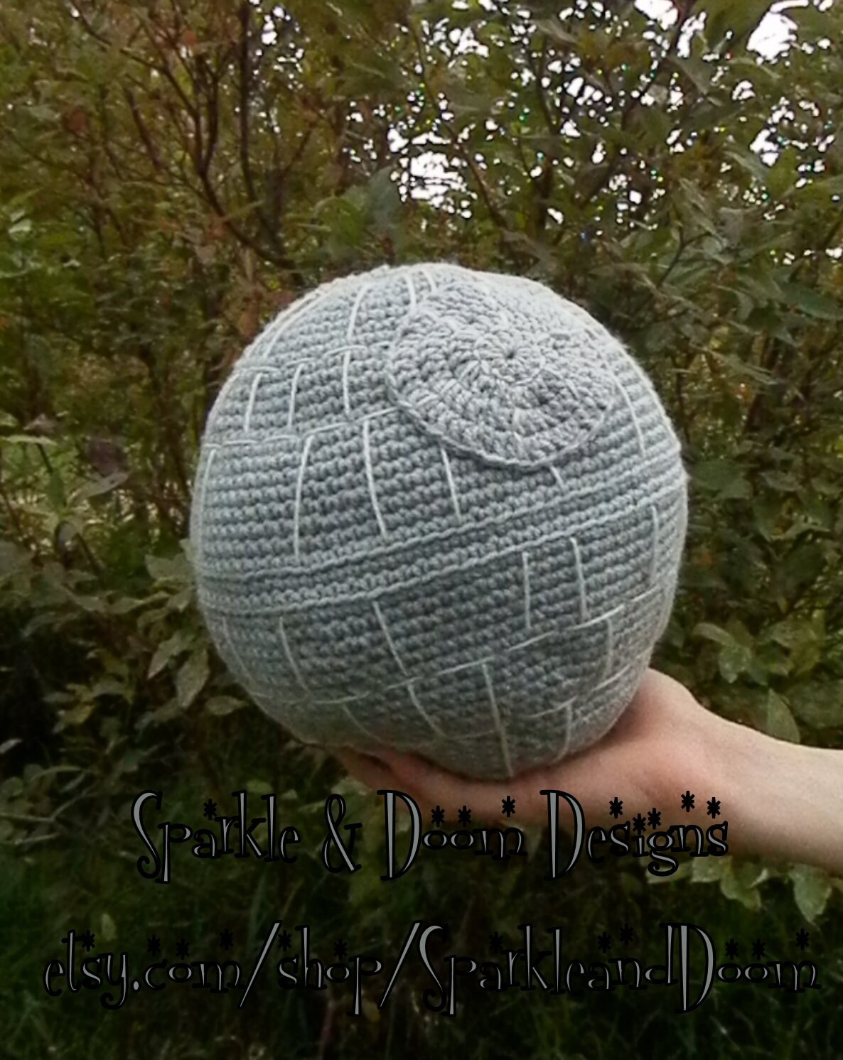 Death Star Pillow Crochet Made To Order