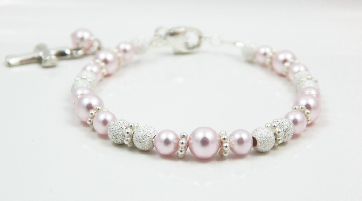 Girl's Bracelet Baptism Gift Baby Girl By Mommyandmejewelryllc