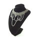 Chainmaille Necklace Choker with Hematite Beads & Chain