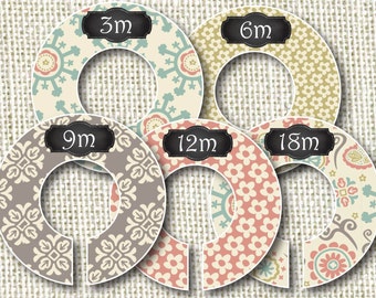 Baby Closet Dividers - Groovy Doodles 2