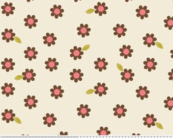 04283- Zoe Pearn for Riley Blake Indian Summer Daisies in cream C2616 - 1 yard