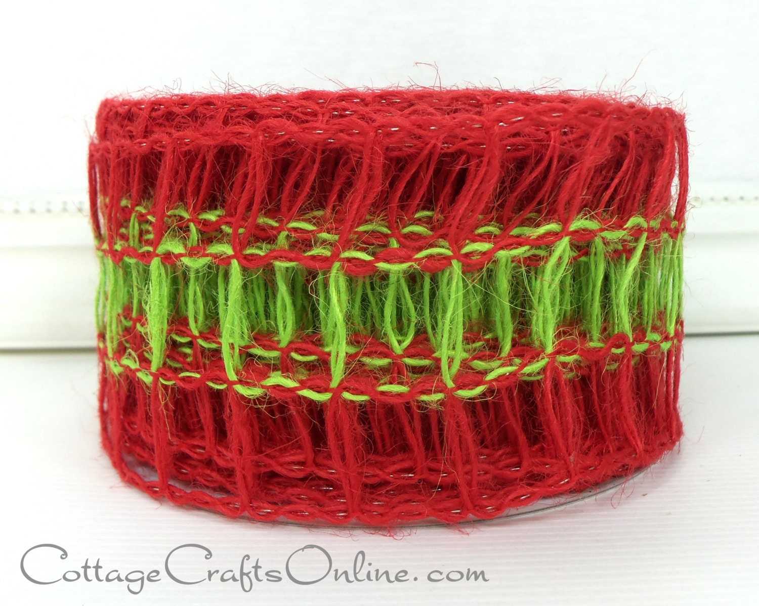 sale christmas wired ribbon 2 1 2 red green burlap sale christmas wired ribbon 2 1 2 red green burlap