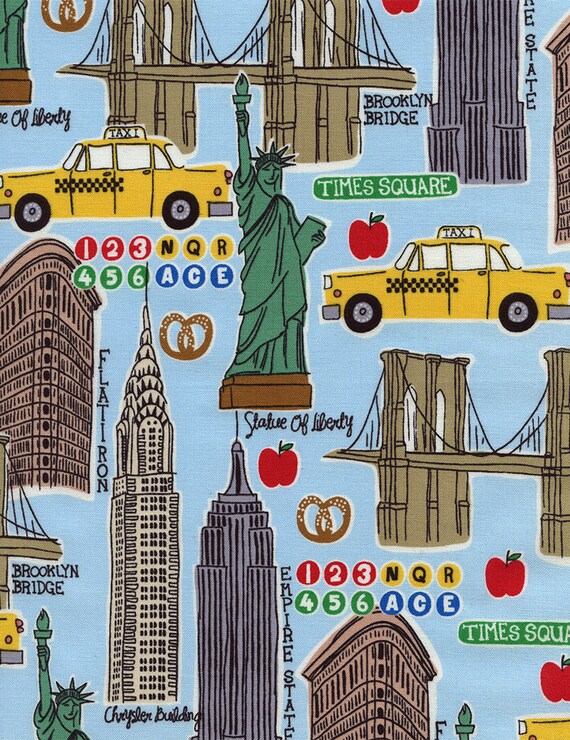New York city fabric by Timeless Treasure C1999