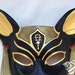 Egyptian Cat Goddess of Music and Dance Bastet Leather Mask