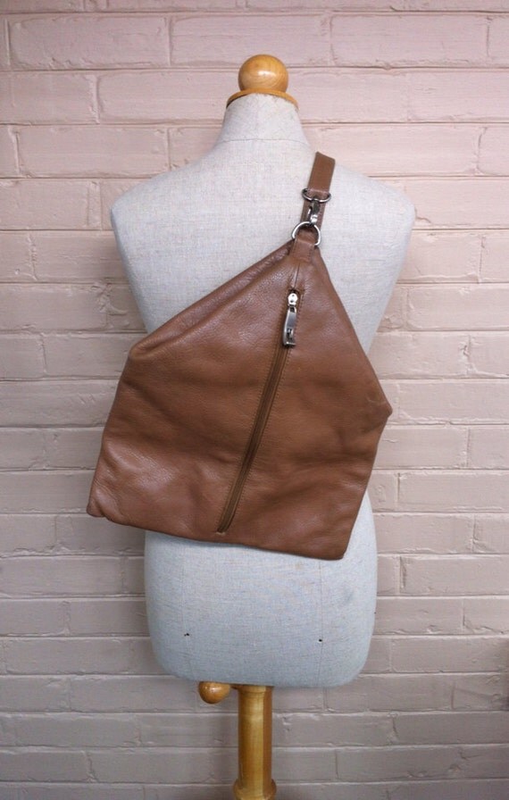 Leather Crossbody Bag Leather Backpack by GreySquirrelAntiques