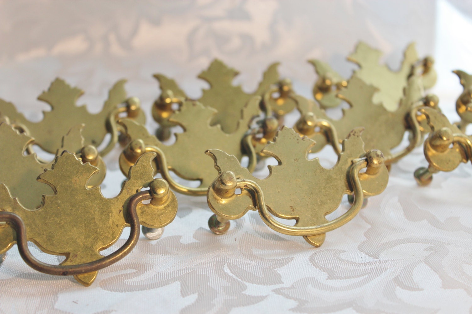 Antique Chippendale Brass Drawer Pull Brass Drawer Pulls