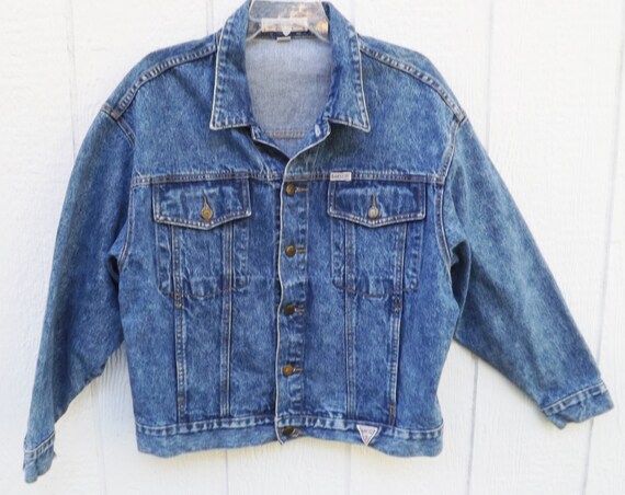 guess denim jacket 80s