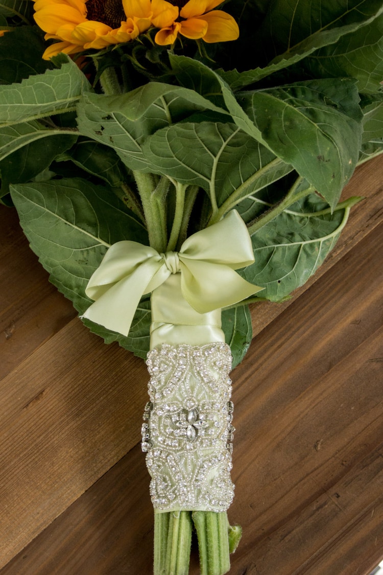 Rhinestone Bridal Bouquet Wrap Crystal Wrap by SparkleSMBridal