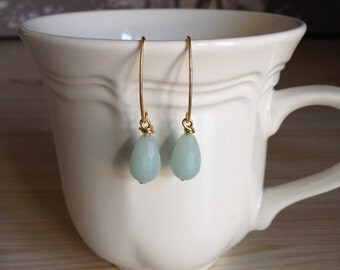 Cute Amazonite Dangle Earrings