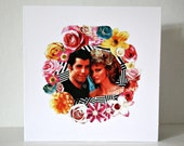 Grease Valentine's Day card, romantic card, Grease art.