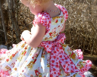Beautiful Parley Ray Classic Strawberry Shortcake Twirling Dress Great for Birthday's