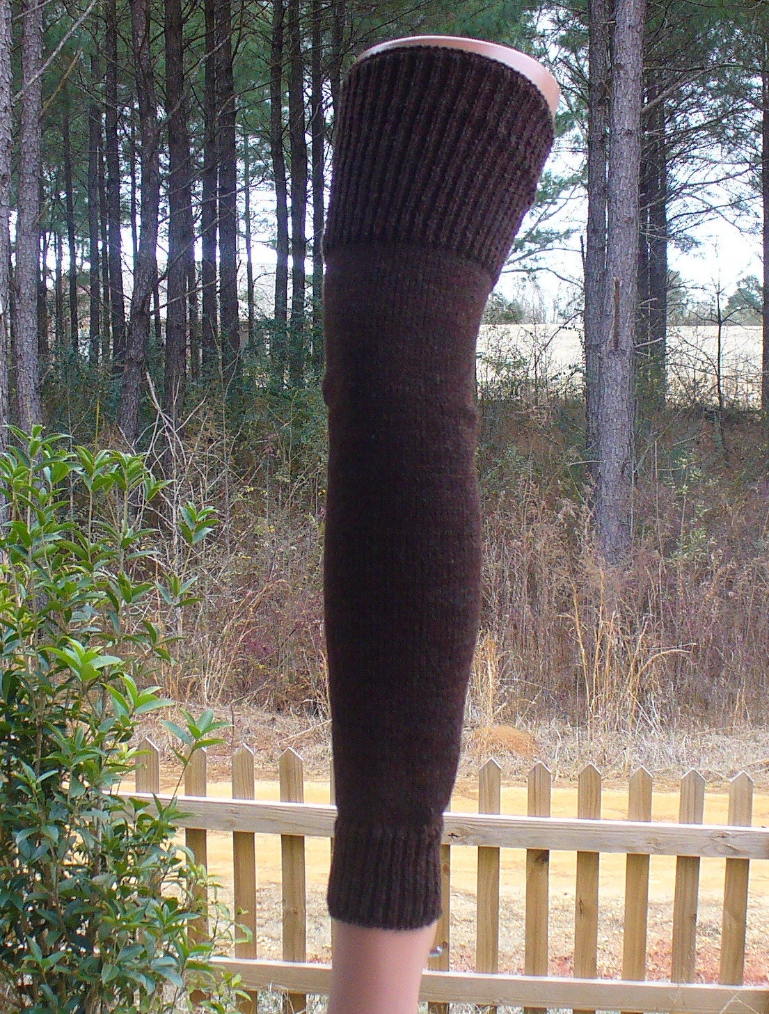 Leg warmers Women Men Dance Brown 23.5 inches by Bravina