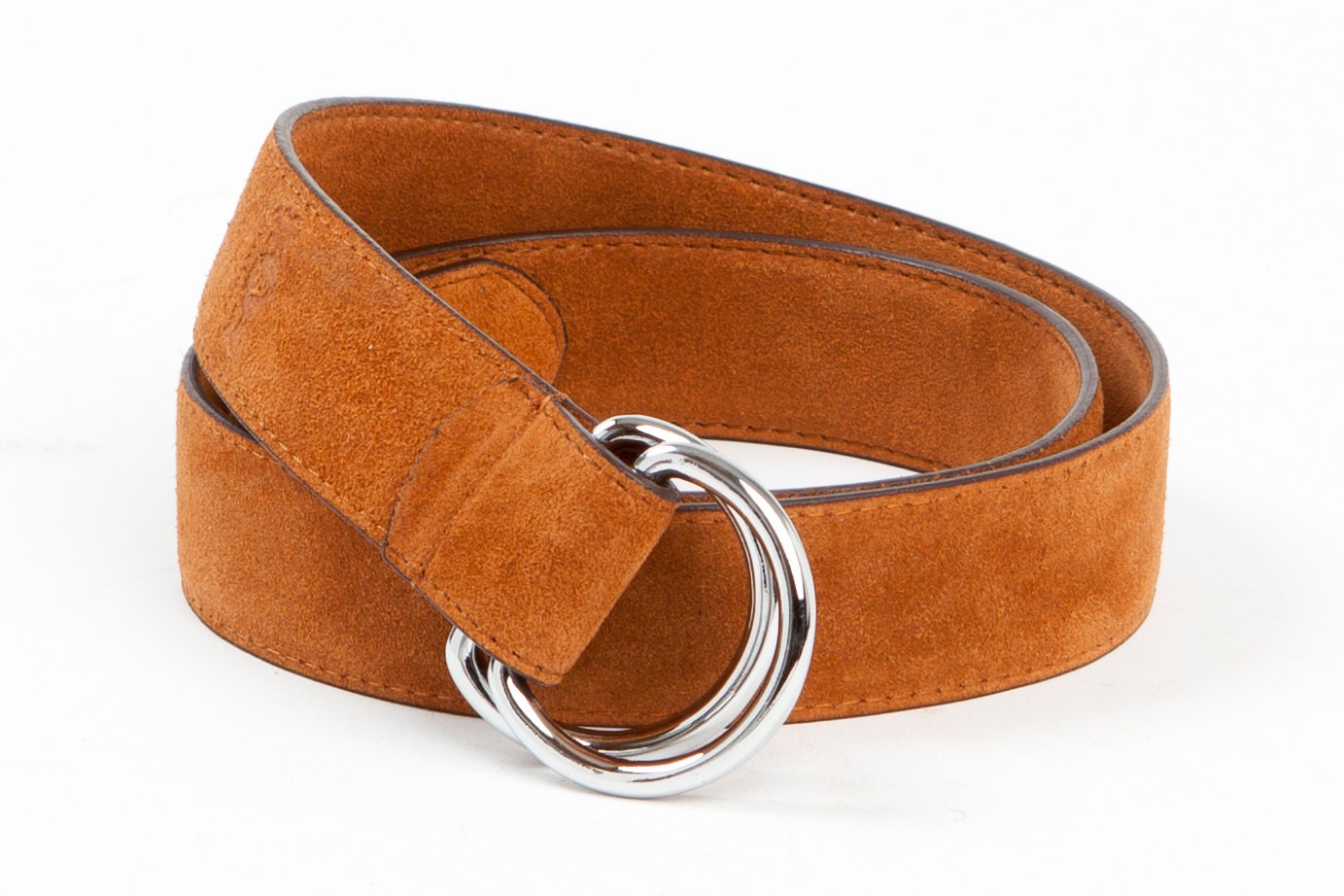 Handmade Tan Leather D Ring Belt for Men by AvalloneLuxury on Etsy