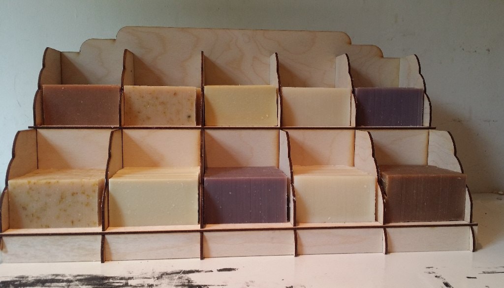 Soap display stand by Lasercutz on Etsy