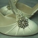 ivory mid heel shoes