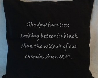 Mortal Instruments Inspired, CUSTOM, Shadowhunters Looking Good, Throw Pillow