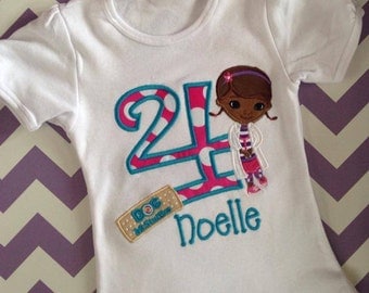 Girls Doc Mcstuffin Birthday Shirt or Onesie, Doc Mcstuffin Birthday, Doc Mcstuffin Party