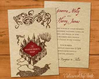 Items similar to Harry Potter Invitations on Etsy