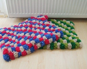 pompom carpet Valentine's Day style Etsy kids: