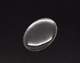 10pc Clear Oval Epoxy Stickers - 18x13mm - Embellishment, Cameo, Jewelry Finding, Jewelry Making Supplies, Ships from USA - D5