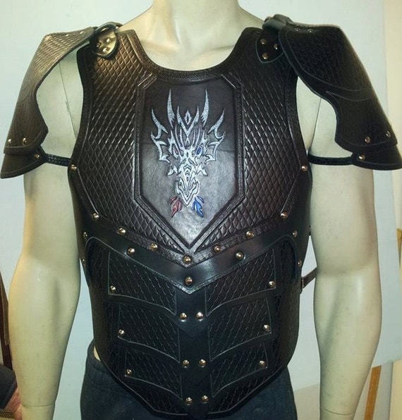 Leather Armor Dragon Scale chest back and shoulders with