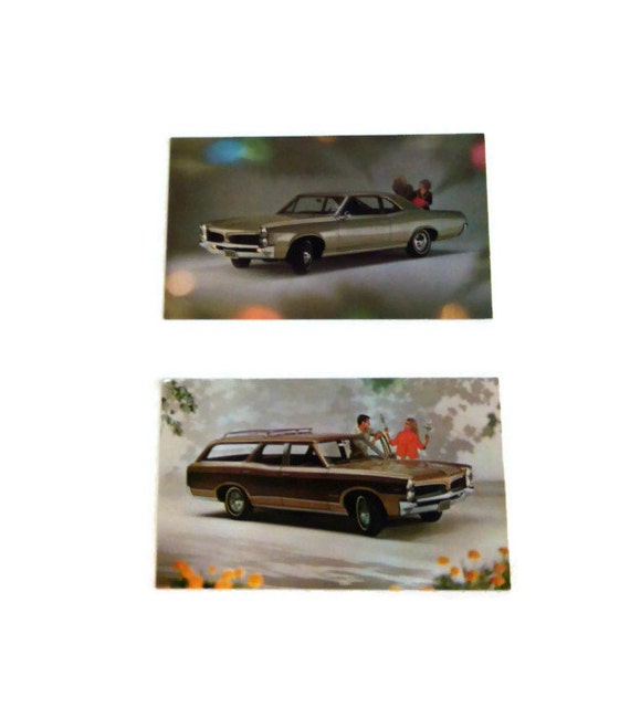 Items similar to Vintage Car / Automobile Postcards, 1967 Tempest Sport