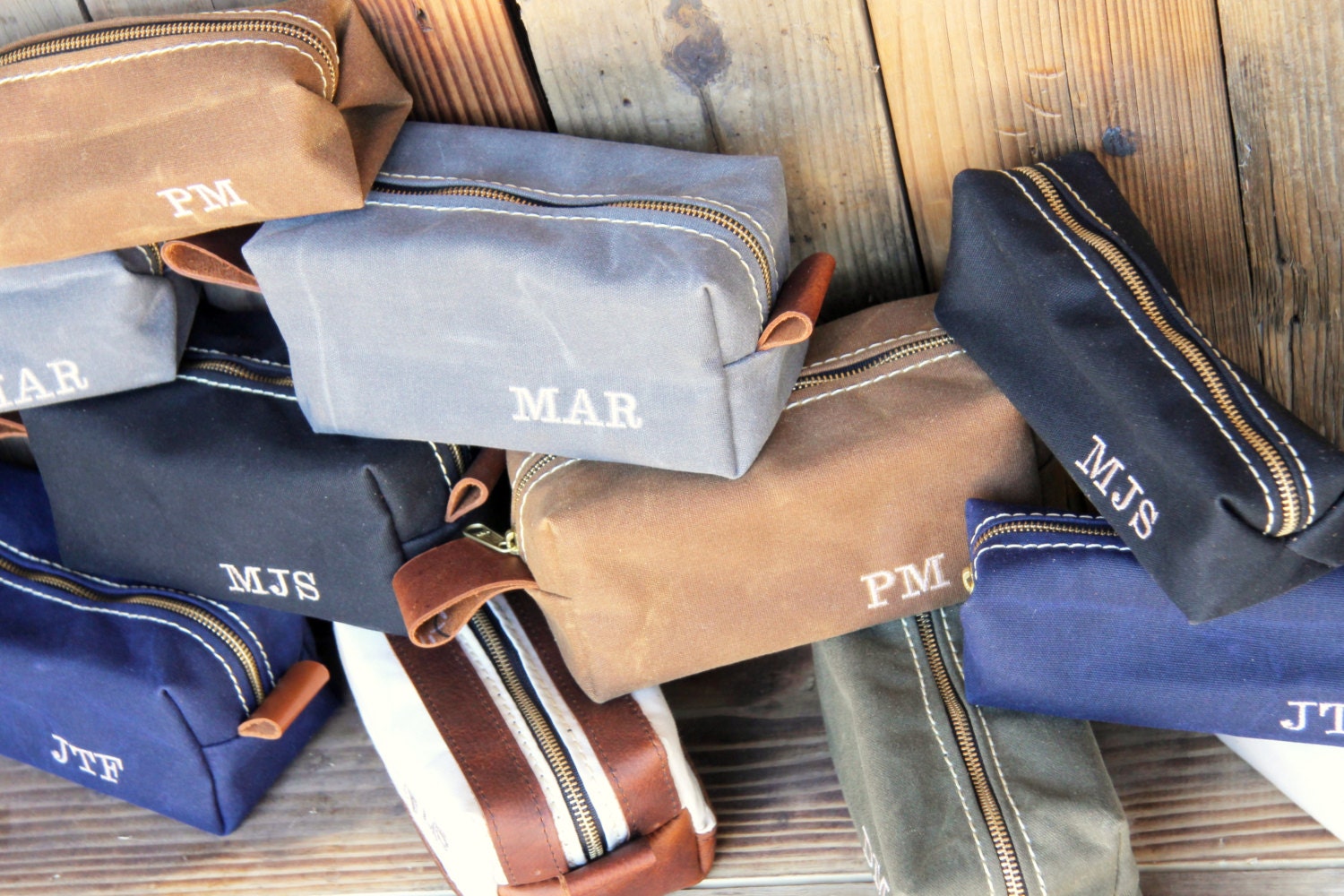 Groomsmen Gift Canvas Dopp Kit Gift Set Handmade in the USA