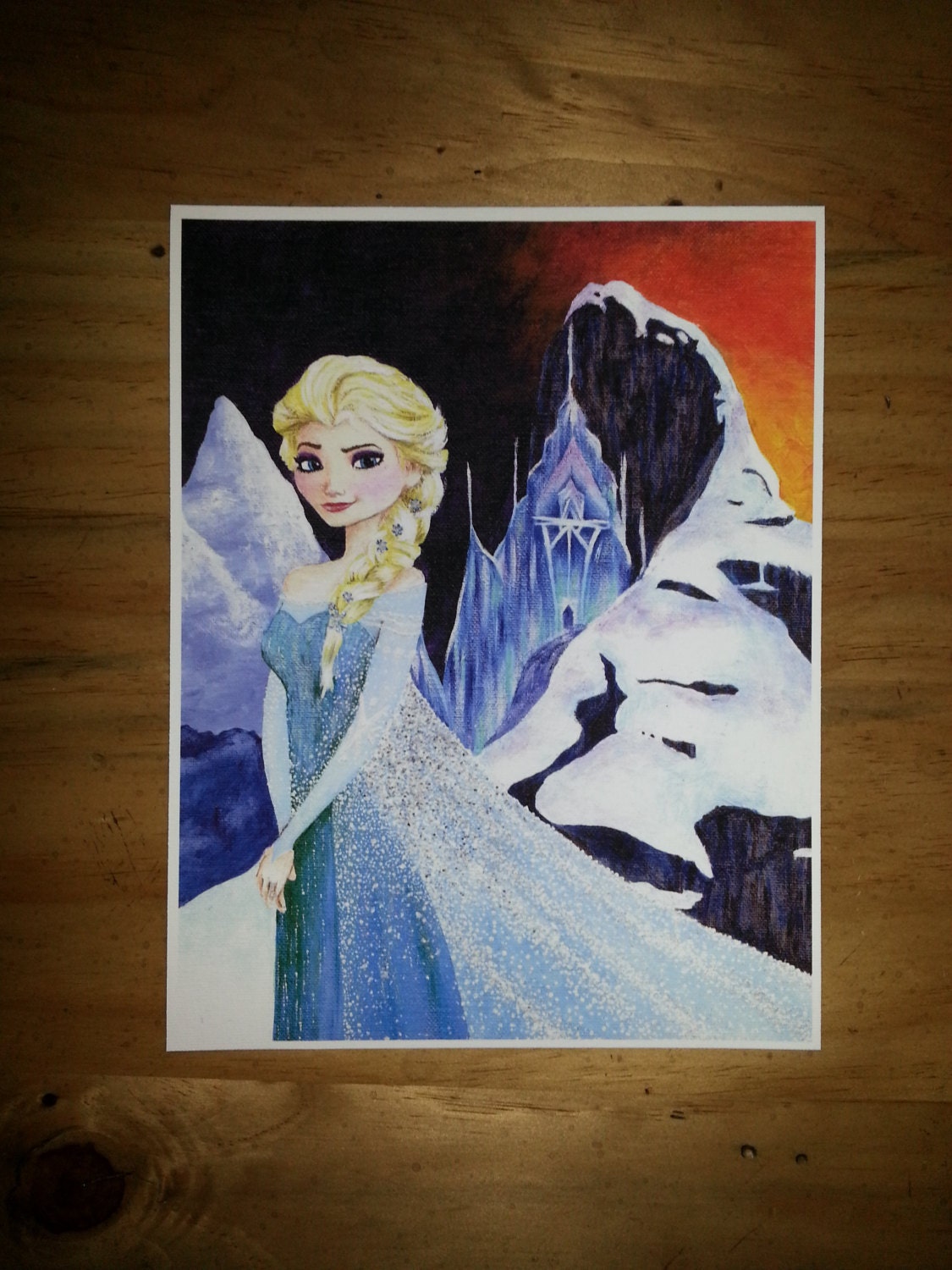 Disney Frozen Elsa and her Ice Castle Print