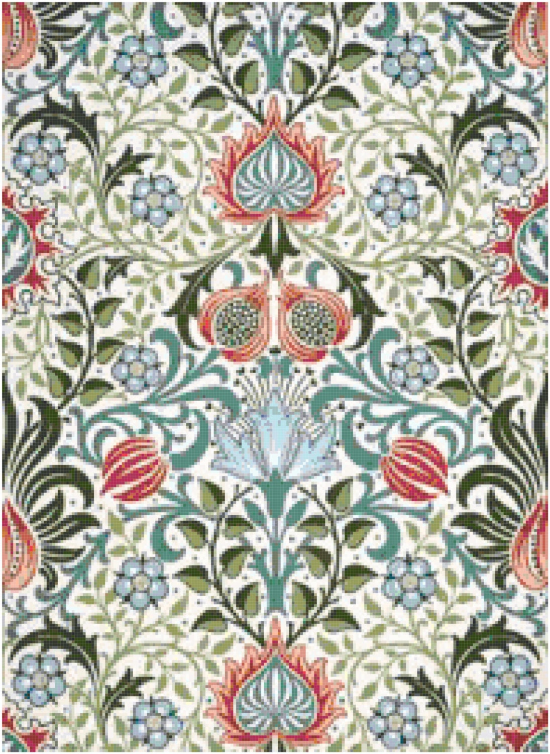 William Morris Persian Wallpaper Design Counted Cross Stitch HD Wallpapers Download Free Map Images Wallpaper [wallpaper684.blogspot.com]