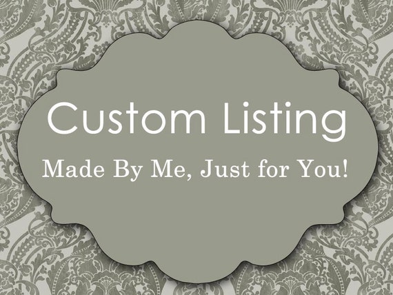 Items similar to Custom Listing on Etsy