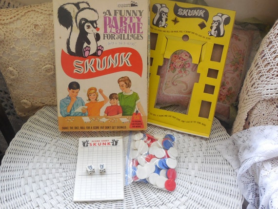 Skunk Dice Game Great Party GameVintage Board GameDice
