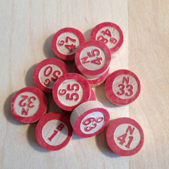 12 BINGO Game Pieces Destash Game pieces Vintage Bingo