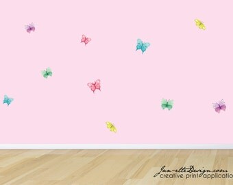 Butterfly Wall Decals, Pastel Butterflies