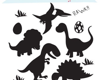 Download Dinosaur svg silhouette pack - dinosaurus clipart digital ...