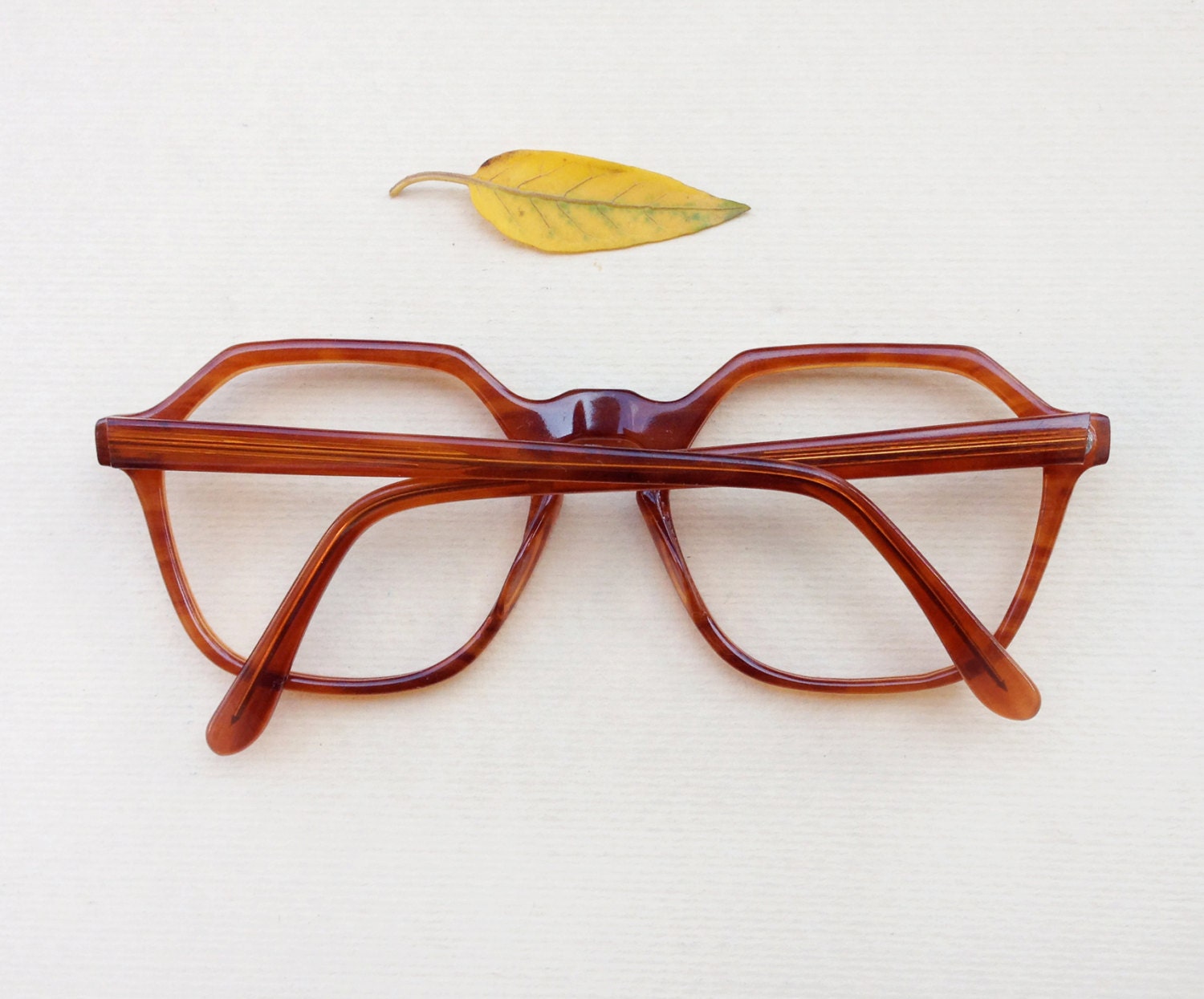 Vintage Italian eyeglasses Sunglasses frame / Geometric