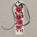 Poppy bookmark; flower bookmark; hand painted paper bookmark