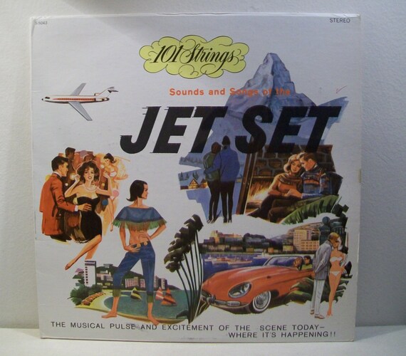 Jet Set Mid Century Vintage Vinyl Record LP Great Art from the