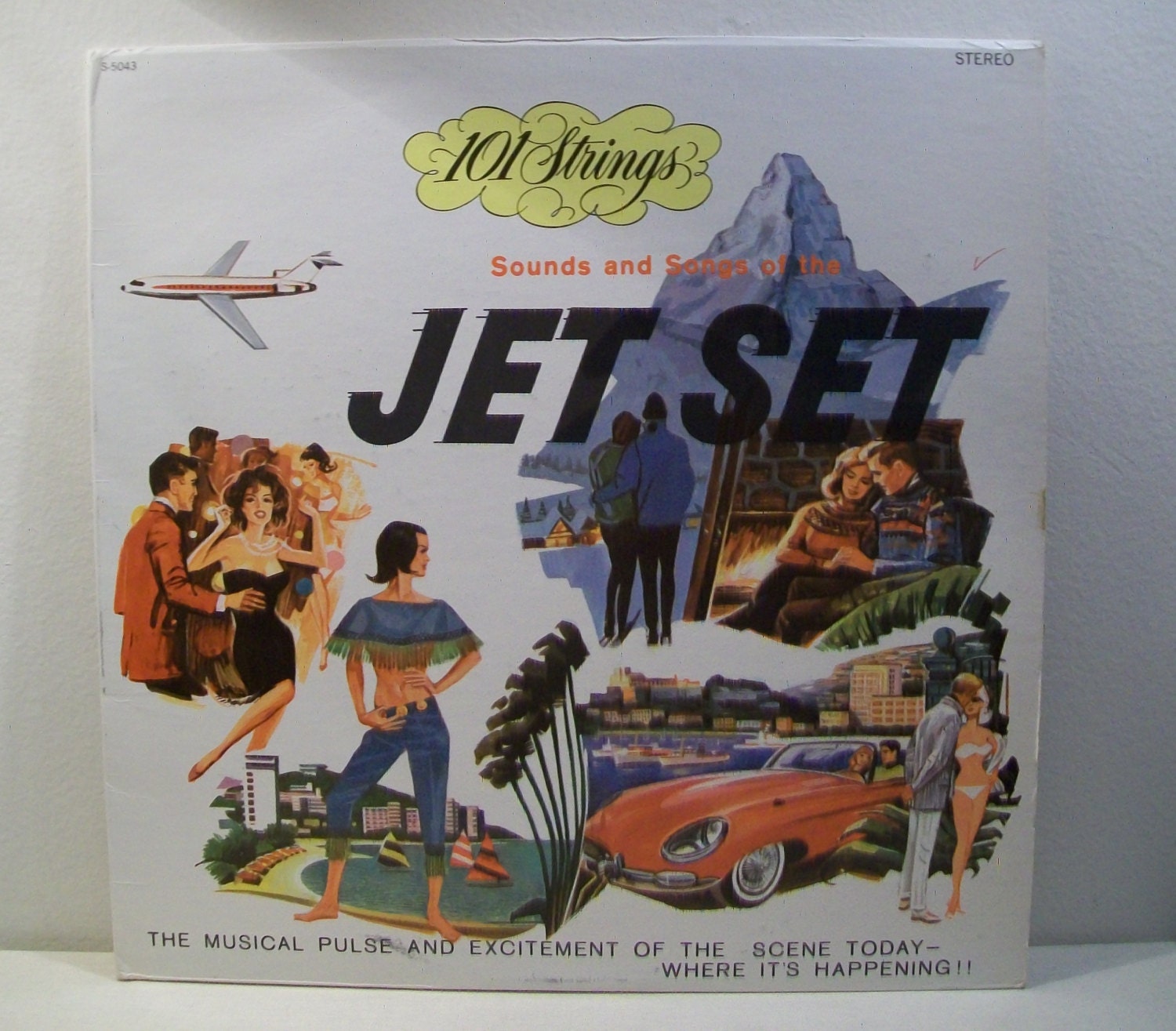 Jet Set Mid Century Vintage Vinyl Record LP Great Art from the