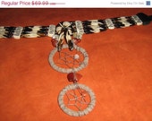 SUMMERSALE Dreamcatchers Hairpipe Choker made with Carnelian stones and Zuni Totem Bear, Native American inspired,a beautiful statement neck